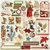 My Mind&#039;s Eye - Vintage Christmas Collection - 12 x 12 Cardstock Stickers