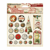 My Mind's Eye - Vintage Christmas Collection - Decorative Brads