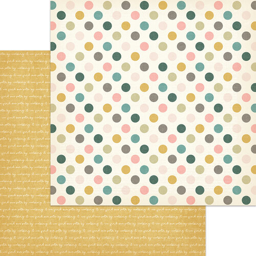 My Minds Eye - Wild Asparagus Collection - 12 x 12 Double Sided Paper - Dotty