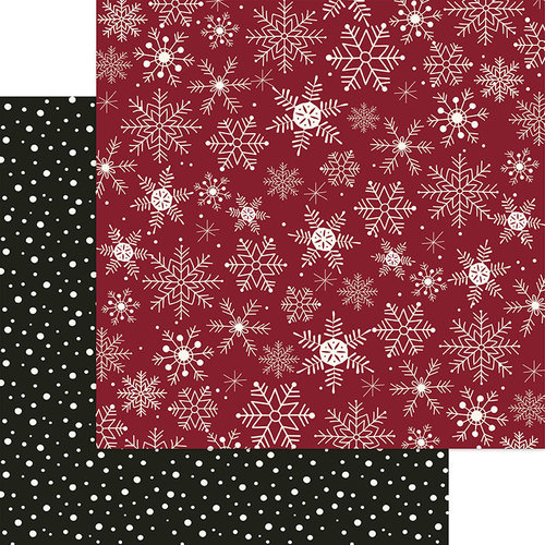 My Minds Eye - Winterberry Collection - Christmas - 12 x 12 Double Sided Paper - Let it Snow