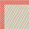 My Mind's Eye - Winter Wonderland Collection - Christmas - 12 x 12 Double Sided Paper - Stripes