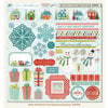 My Mind's Eye - Winter Wonderland Collection - Christmas - 12 x 12 Chipboard Stickers - Elements