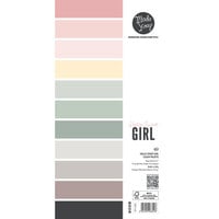 ModaScrap - 6 x 12 Paper Pack - Hello Sweet Girl Color Palette