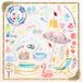 Asuka Studio - Welcome to Paradise Collection - 12 x 12 Double Sided Paper - Summer Elements