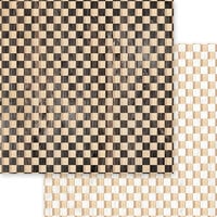 Asuka Studio - Leather and Wood Texture Collection - 12 x 12 Double Sided Paper - Checker