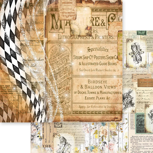 Asuka Studio - Wonderland Collection - 12 x 12 Double Sided Paper - Simple Style Curious
