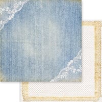 Asuka Studio - Denim Daydream Collection - 12 x 12 Double Sided Paper - Sara