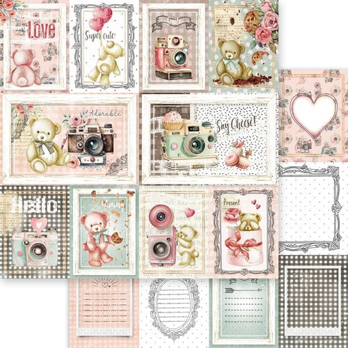 Memory Place - Beary Sweet Collection - 12 x 12 Double Sided Paper - Happy Day