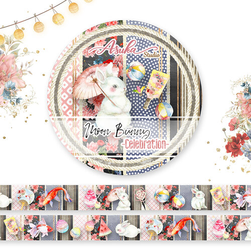 Memory Place - Moon Bunny Collection - Celebration - Washi Tape Memory Place - Moon Bunny Collection - Celebration - Washi Tape