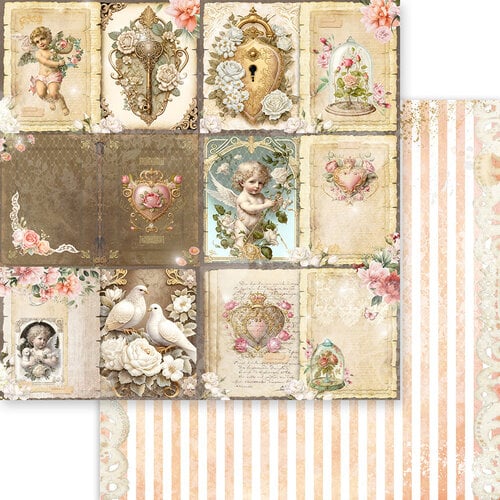 Memory Place - Cherished Elegance Collection - 12 x 12 Double Sided Paper - Cherished Elegance