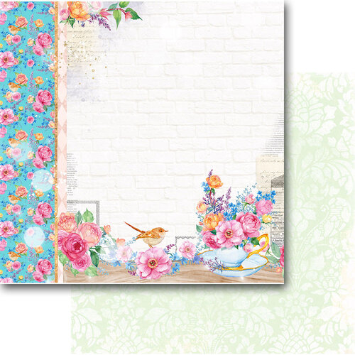 Memory Place - Delightful Collection - 12 x 12 Double Sided Paper - Tea Time