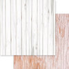 Memory Place - Vintage Woodwork Collection - 12 x 12 Double Sided Paper - White Ash