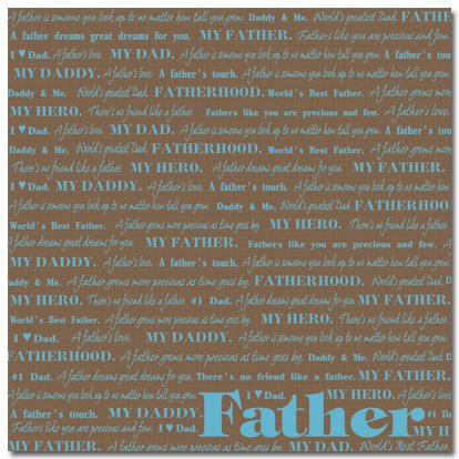Masterpiece Studios - Stemma - 12x12 Paper - Greatest Dad