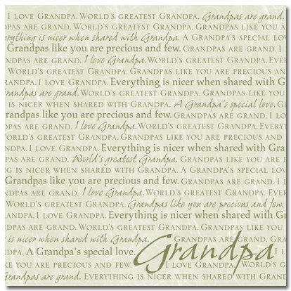 Masterpiece Studios - Stemma - 12x12 Paper - I Love Grandpa