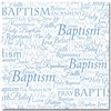 Masterpiece Studios - Stemma - 12x12 Paper - Word Baptism, CLEARANCE
