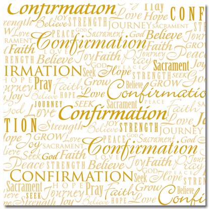 Masterpiece Studios - Stemma - 12x12 Paper - Word Confirmation, CLEARANCE