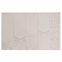 Maya Road - Chipboard Collection - Chipboard Sheet - Mini Scroll Layer Book, CLEARANCE
