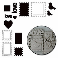 Maya Road - Chipboard Collection - Chipboard Set - Love Notes, CLEARANCE