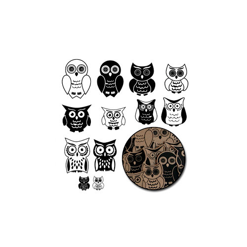 Maya Road - Kraft Owls - Black
