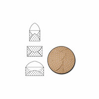 Maya Road - Kraft Note Envelopes - White Polka Dot