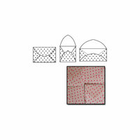 Maya Road - Kraft Note Envelopes - Red Polka Dot