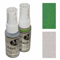 Maya Road - Maya Mists Spray - 2 Bottle Sampler Pack - Seafoam Green and Iridescent Pearl