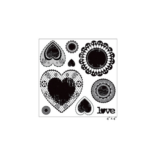 Maya Road - Clear Acrylic Stamps - Antique Love Doilies
