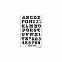 Maya Road - Clear Acrylic Stamps - Varsity Uppercase Letters