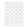 Maya Road - Kraft DIY Stickers - 1.5 Inch Hearts