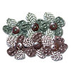 Maya Road - Trinket Blossoms Collection - Country Home Flowers - Green and Brown, CLEARANCE
