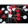 Maya Road - Trinket Pins Collection - Flowers - Red and White Pearl, CLEARANCE