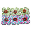 Maya Road - Trinket Blossoms Collection - Gingham Fabric Blossoms - Green and Pink and Blue, CLEARANCE