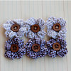 Maya Road - Trinket Blossoms Collection - Country Gingham Posies - Brown and Beige, CLEARANCE