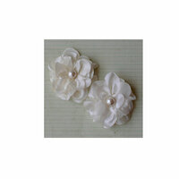 Maya Road - Satin Scallop Edge Blooms - Cream