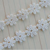 Maya Road - Trim Collection - Vintage Lace Trim - Small Daisy - White - 1 Yard, BRAND NEW