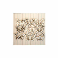 Maya Road - Wood Pieces - Vintage Mini Butterflies