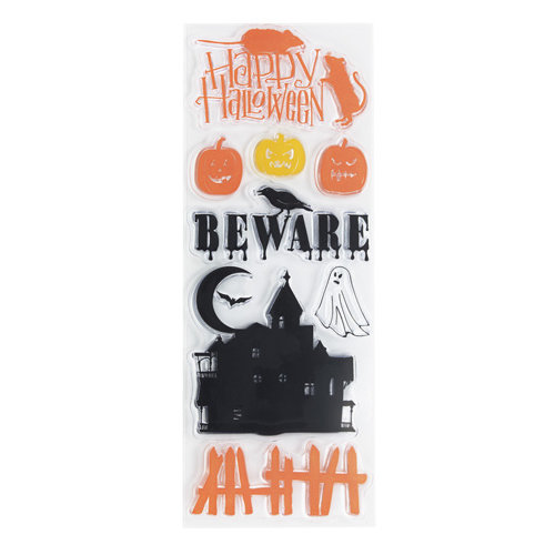 Martha Stewart Crafts - Classic Halloween Collection - Clear Acrylic Stamps