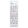 Martha Stewart Crafts - Clear Acrylic Stamps - Half Trojan Alphabet