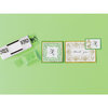 Martha Stewart Crafts - Stamp Around the Page - Clear Acrylic Stamps - Flourish and Leaves