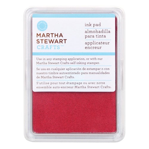 Martha Stewart Crafts - Archival Pigment Ink Pad - Pomegranate