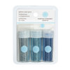 Martha Stewart Crafts - Fine Glitter Embellishment Variety - 3 Piece Set with Glue - Lake