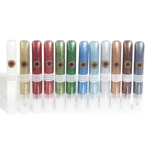 Martha Stewart Crafts - Essential Christmas - Glitter Glue Pen Variety 12 Piece Set