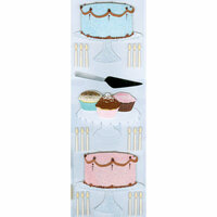 Martha Stewart Crafts - 3 Dimensional Glittered Stickers - Cake Baking