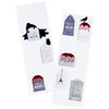 Martha Stewart Crafts - Halloween - Layered Stickers with Glitter Accents - Tombstones