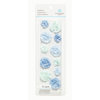 Martha Stewart Crafts - 3 Dimensional Layered Stickers - Blue Pom Pom