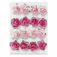 Martha Stewart Crafts - Valentine - 3 Dimensional Stickers - Paper Rose