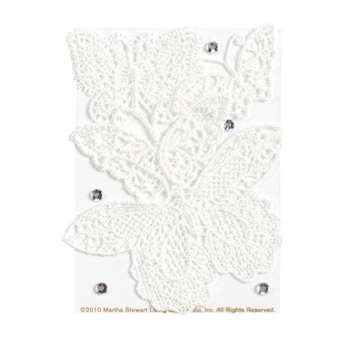 Martha Stewart Crafts - Doily Lace Collection - Die Cut Lace Pieces - Butterflies