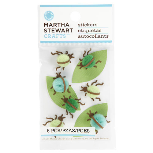Martha Stewart Crafts - Pom Pom Stickers - Bug