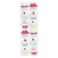 Martha Stewart Crafts - Stitched Collection - Stickers - Cupcake