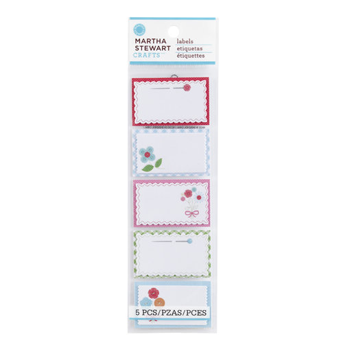 Martha Stewart Crafts - Stitched Collection - Self Adhesive Fabric Labels